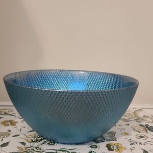 Elegant Blue Glass Bowl